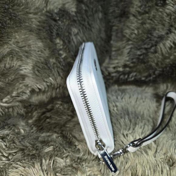 Jet Set Large Washed Denim Smartphone Wristlet - Picture 2 of 6